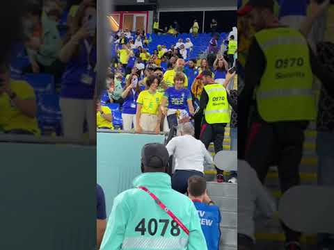 Wife of Brazilian coach Tite supports in the stands #football #worldcup Wife of Brazilian coach Tite supports in the stands #football #worldcup