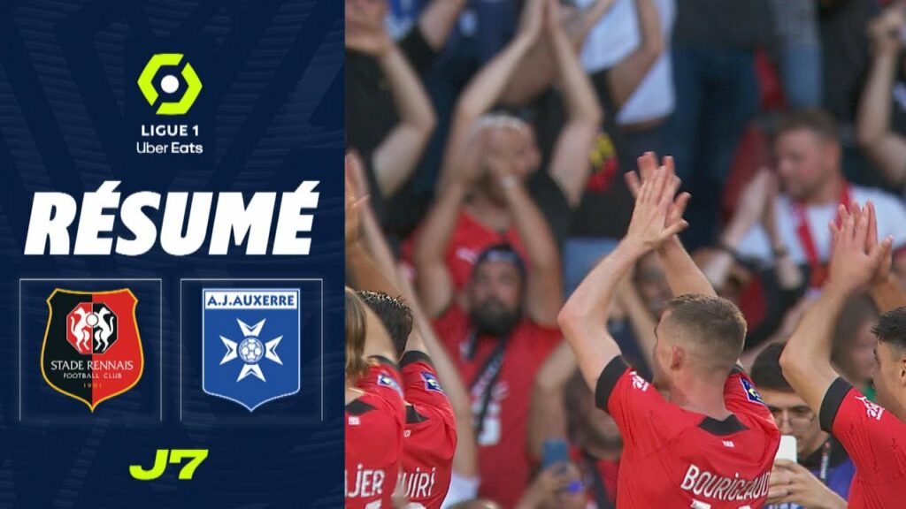 STADE RENNAIS FC - AJ AUXERRE (5 - 0) - Résumé - (SRFC - AJA) / 2022-2023