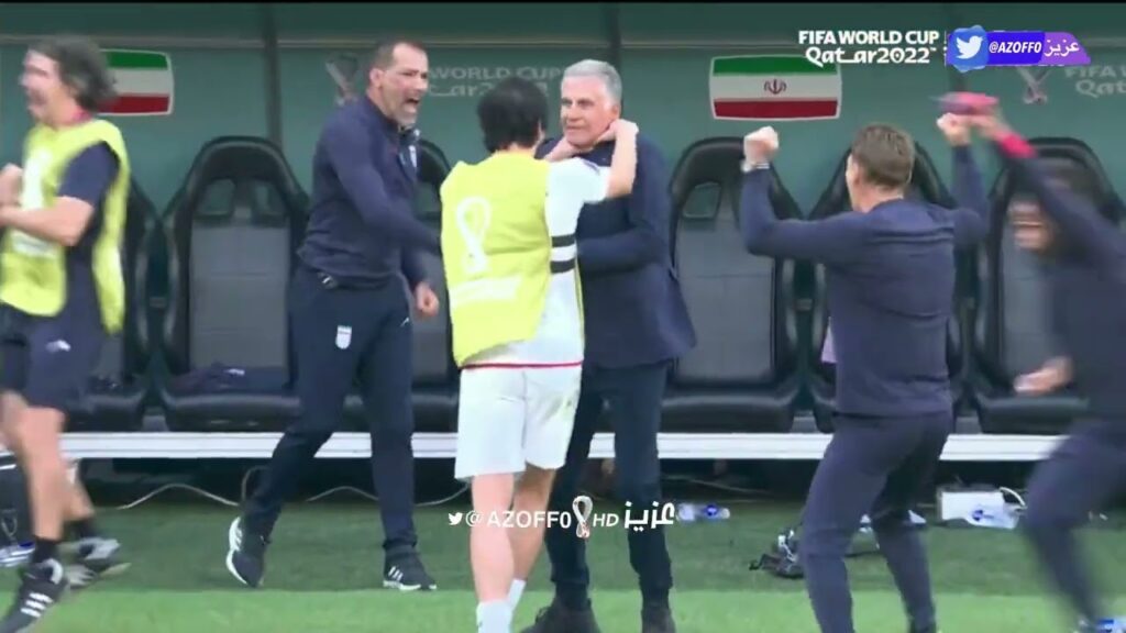 Azmoun's Reaction after Ramin Rezaeian's goal