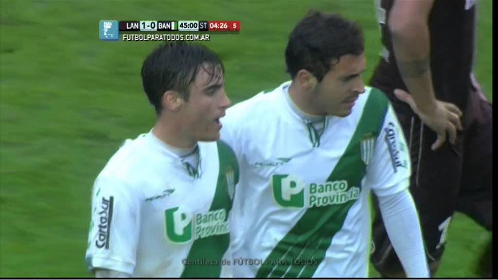 Tremenda infracción de Tagliafico. Lanús 1 - Banfield 0. Fecha 7. Torneo Primera División 2014. FPT.