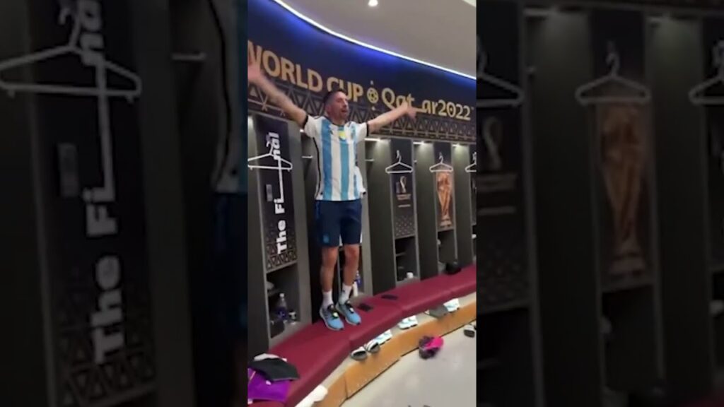 Gonzalo Montiel Celebration after Argentina WIN 2022