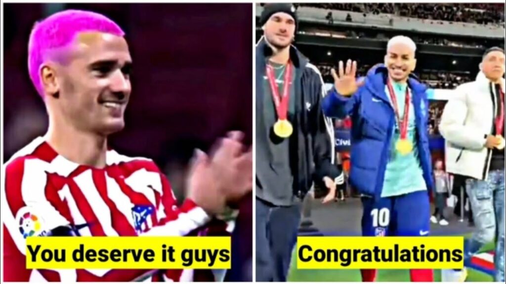 Griezmann gave a standing ovation to De Paul, Correa and Molina even though the fans booed them