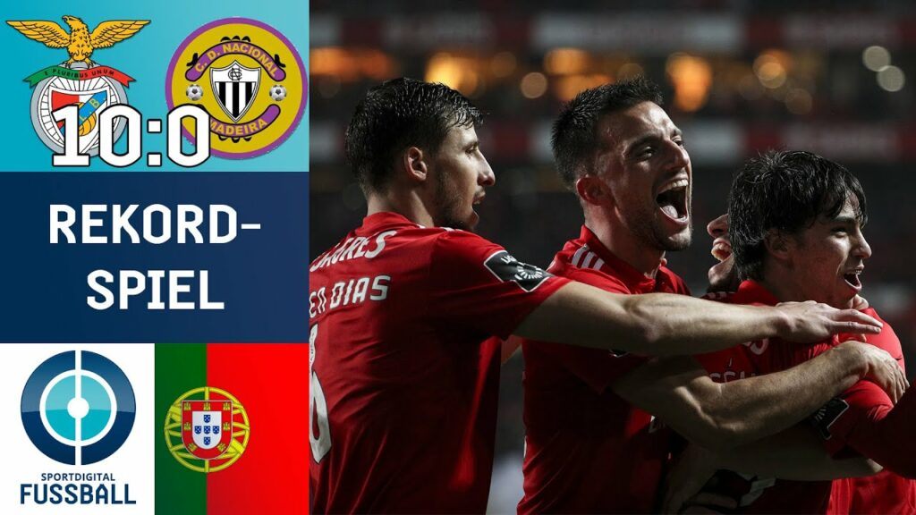Mit João Felix und Rúben Dias | Benfica Lissabon stellt Vereinsrekord gegen CD National ein | (2019)