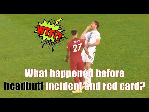 Darwin Nunez 🆚 Joachim Andersen || What happened before headbutt incident and red card❓