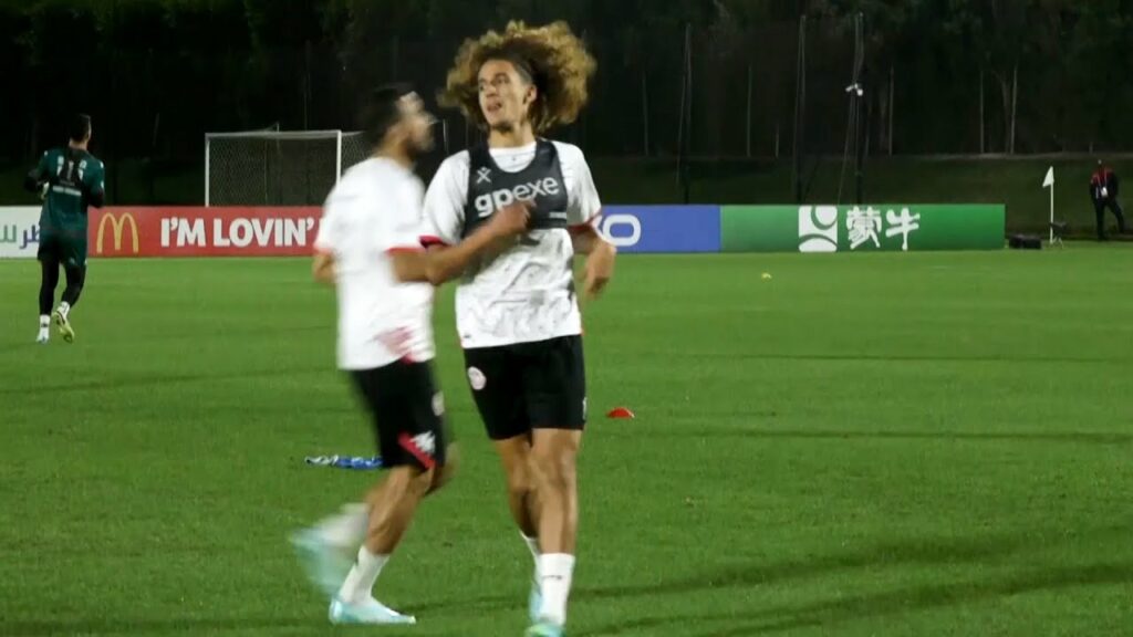 Tunisia train the day after loss to Australia