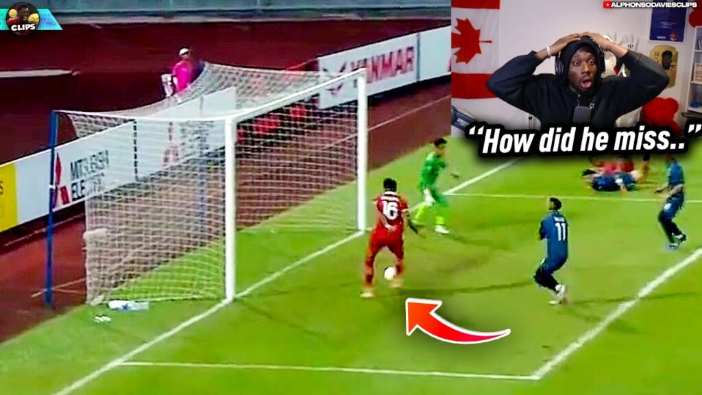 Phonzy reacts to a HORRIFIC open goal miss.. 😳