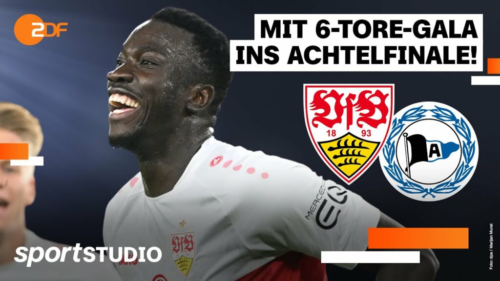 VfB Stuttgart – Arminia Bielefeld Highlights | DFB-Pokal, 2. Runde 2022/23 | sportstudio