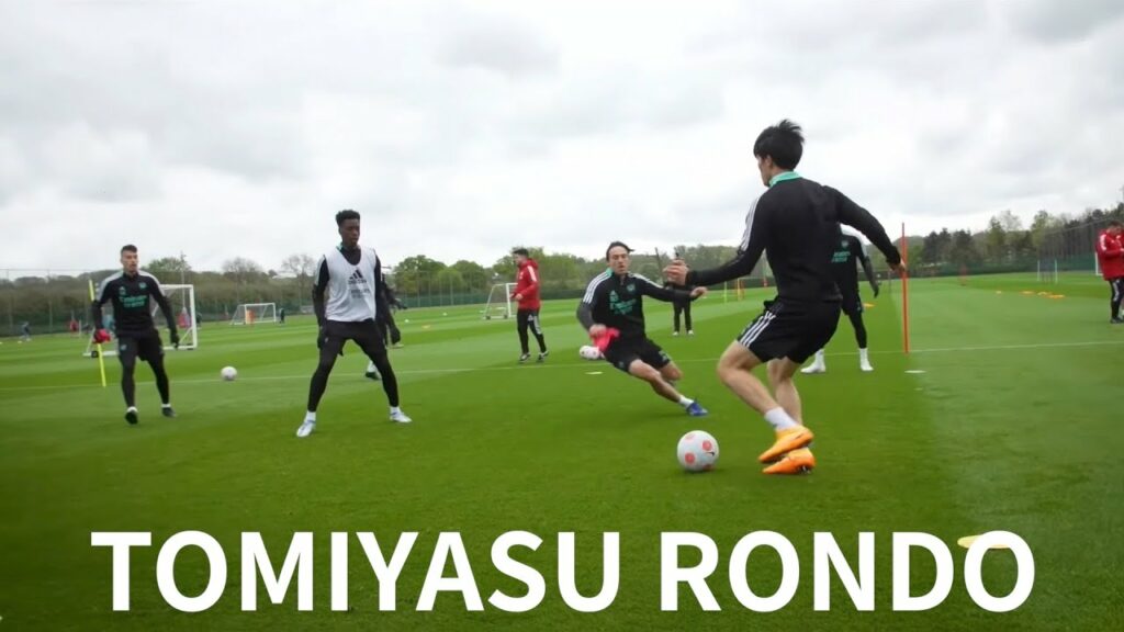 アーセナル 冨安健洋 パス回し 2022.4 - Arsenal Takehiro Tomiyasu Rondo