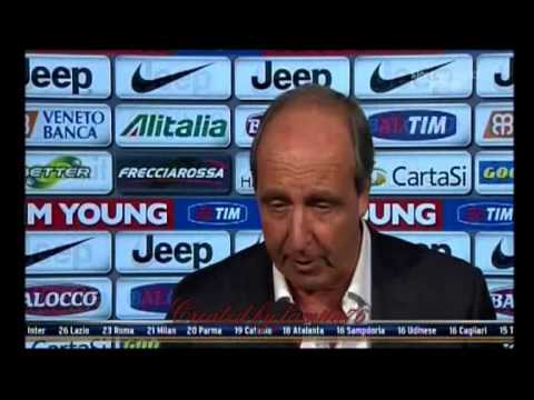 Ventura commenta l'espulsione di Glik nel derby Juventus-Torino 3-0 del dicembre 2012
