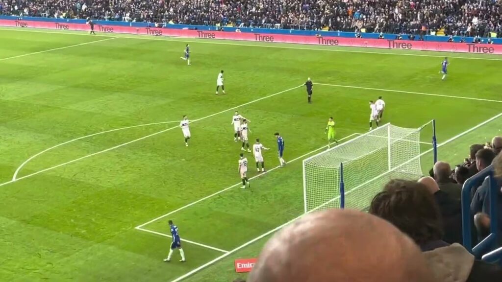 Joe edwards stops César Azpilicueta goal attempt