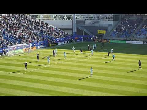 Joaquin Torres of CF Montreal (Impact) scores the winning goal in the 82nd minute vs. Atlanta United