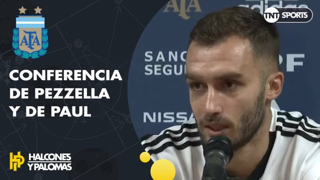 Conferencia de prensa de Germán Pezzella y Rodrigo De Paul Conferencia de prensa de Germán Pezzella y Rodrigo De Paul
