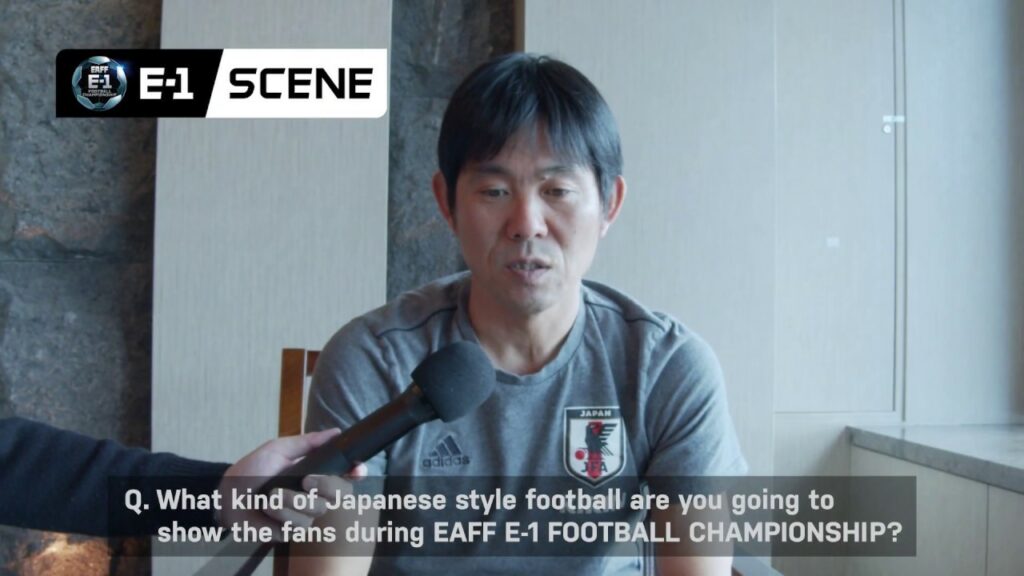 EAFF E-1 Official interview,JAPAN/Head Coach:MORIYASU Hajime