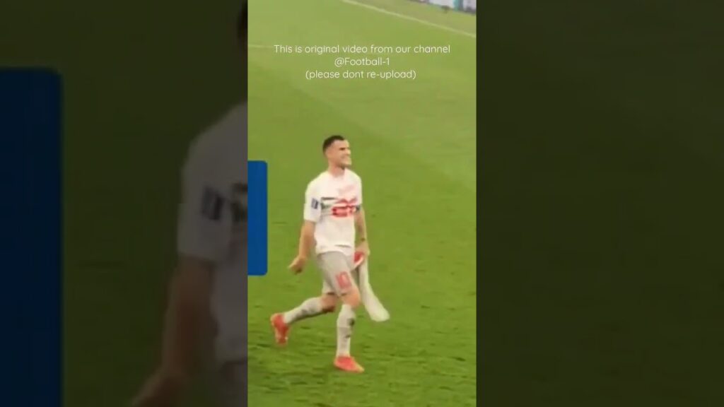 Granit Džaka provocira Jašari dresom SRBIJA ŠVAJCARSKA Xhaka Serbia Switzerland Suisse #shorts #fyp