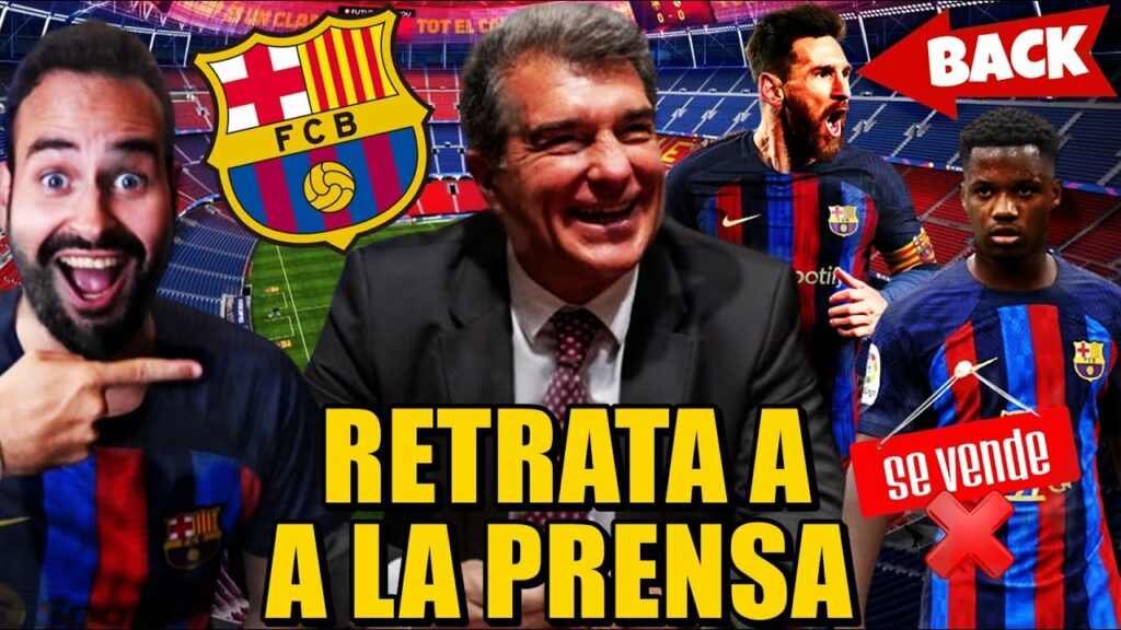 💥LAPORTA DESMIENTE a la PRENSA con MESSI y ANSU FATI ¡HABLA de las MENTIRAS!