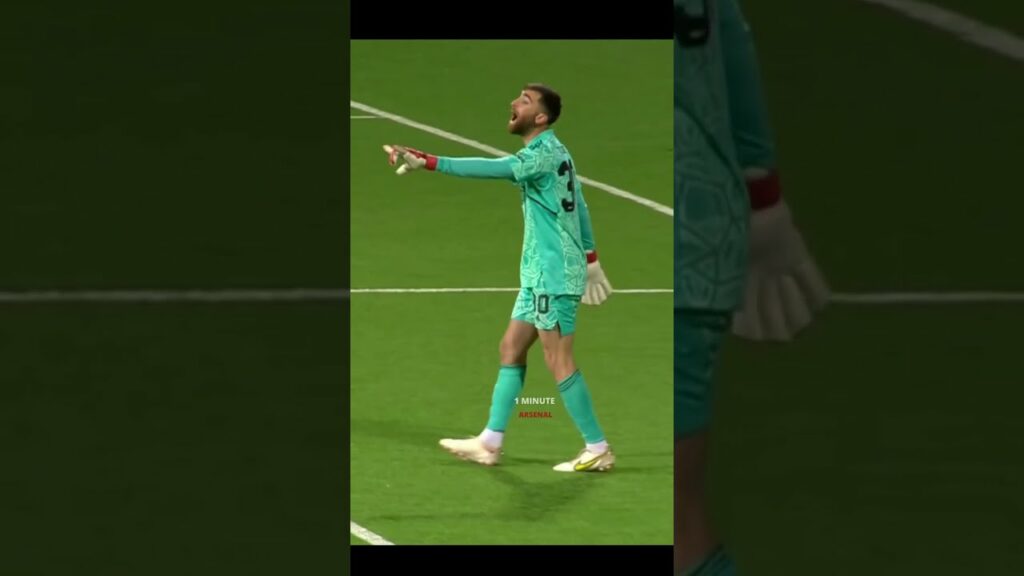 Matt Turner was booked a yellow card for time-wasting