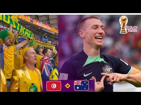 Aussie Fans Reaction to Mitchell Duke Goal Vs Tunisia | FIFA World Cup | Australia Vs Tunisia 1-0