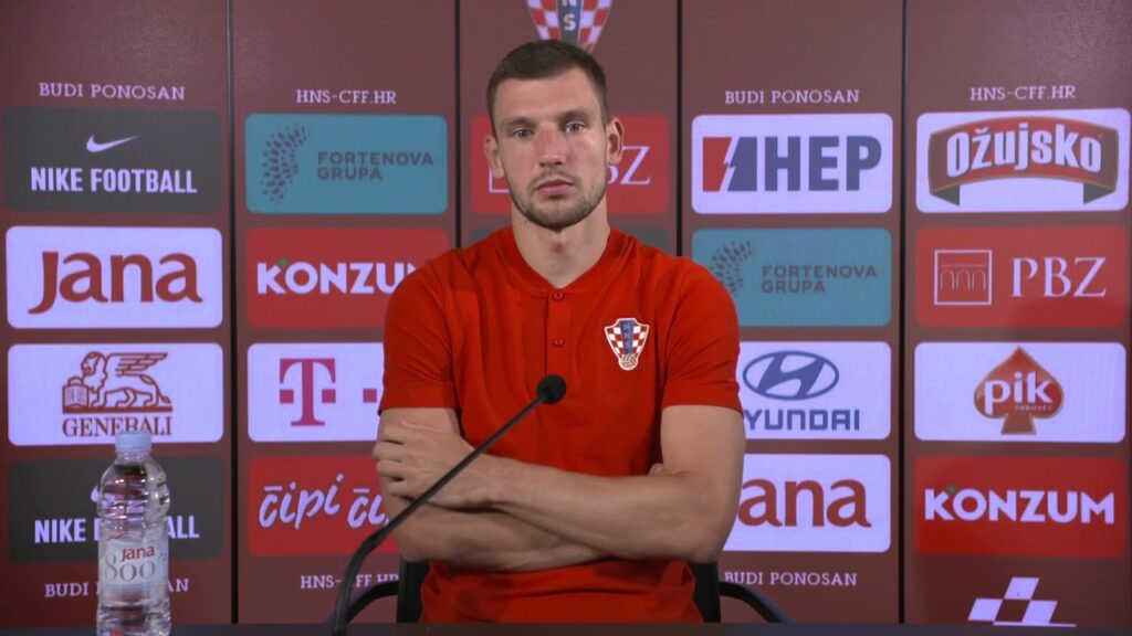 Borna Barišić  - Croatia v Spain - Pre-Match Press Conference - Round Of 16 - Euro 2020