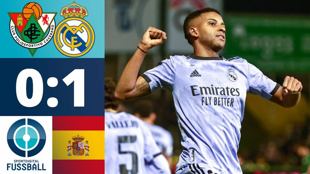 Real mit Zittersieg gegen Viertligisten - Rodrygo erlöst die Königlichen | CP Cacereno - Real Madrid