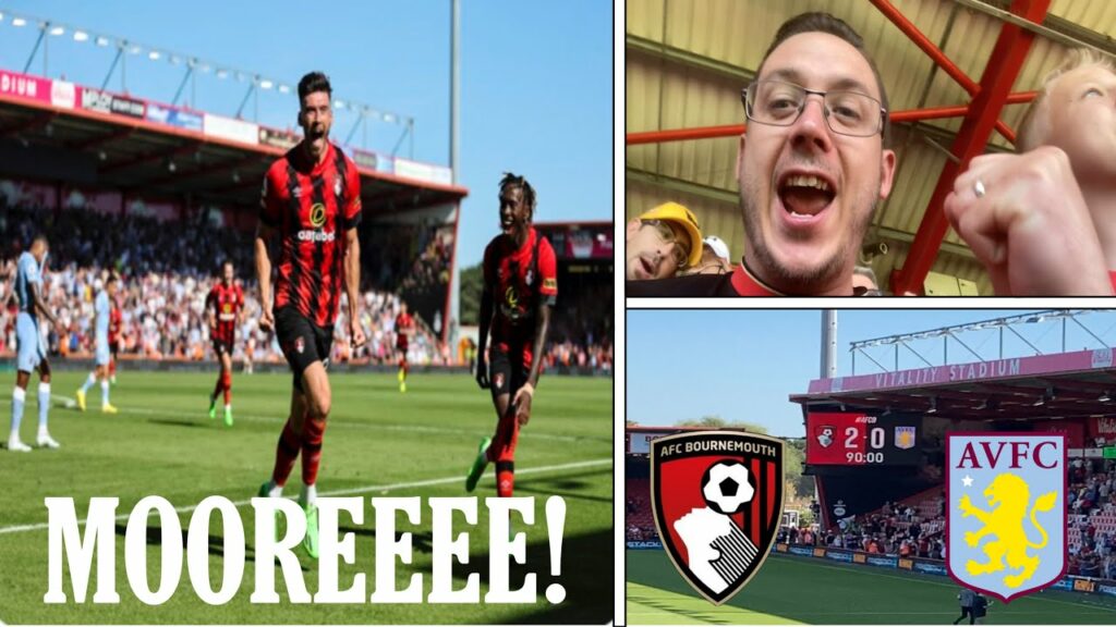 AFC BOURNEMOUTH 2 - 0 ASTON VILLA | Kieffer MOORE secures opening day win! 😍 | Match Vlog