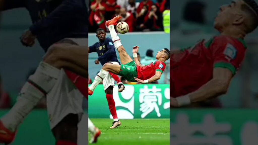 Jawad El Yamiq bicycle Morocco vs France worldcup #qatar2022