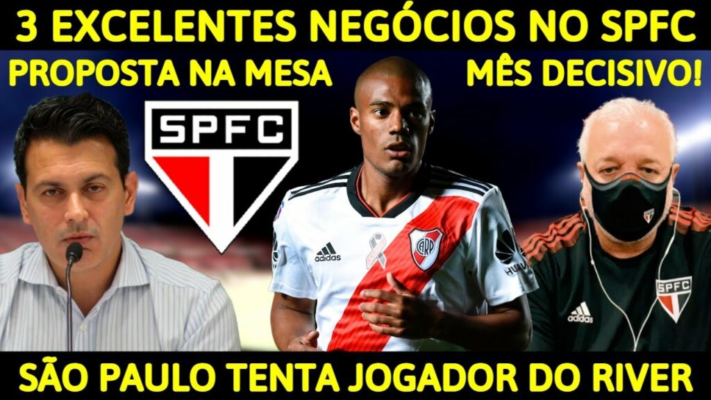 3 EXCELENTES NEGÓCIOS NO SPFC! SÃO PAULO TENTA NICOLÁS DE LA CRUZ DO RIVER!