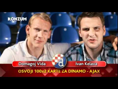 Ivan Kelava i Domagoj Vida u spotu za Konzum