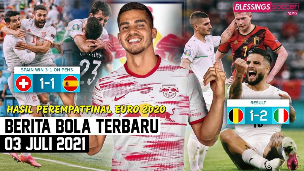 RESMI! Andre Silva ke RB Leipzig✍Belgia PULANG, Italia ke Semifinal🔥Adu Penalti, Spanyol ATASI Swiss