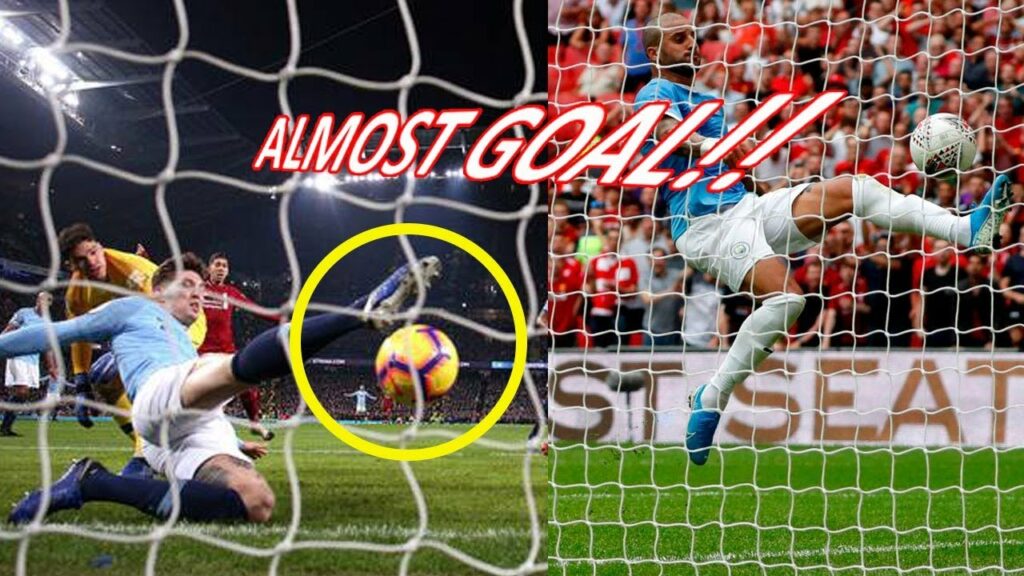 John Stones and Kyle Walker INSANE Goal Line Clearance vs Liverpool