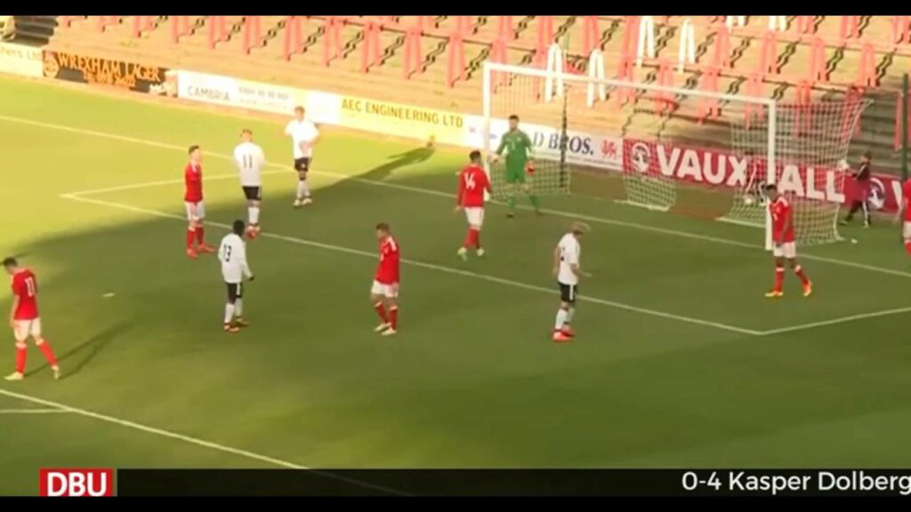 Kasper Dolberg Denmark U21-Wales U21 4-0