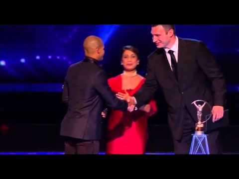 Felix Sanchez wins 'Comeback of the Year' at the Laureus Awards