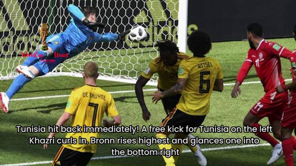 Belgium vs Tunisia 2-1 world cup 2018 Dylan Bronn Goal