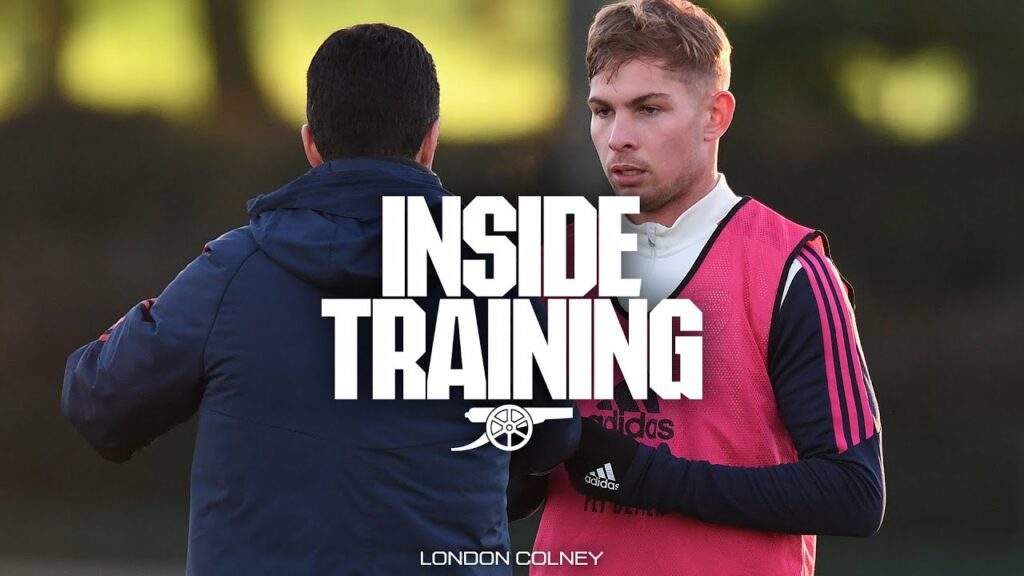 INSIDE TRAINING | Smith Rowe, drills and team goals ahead of the Emirates FA Cup