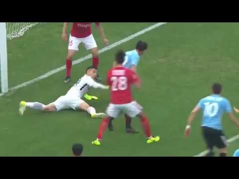 yannick carrasco amazing nutmegs before goal by Wang Jinxian