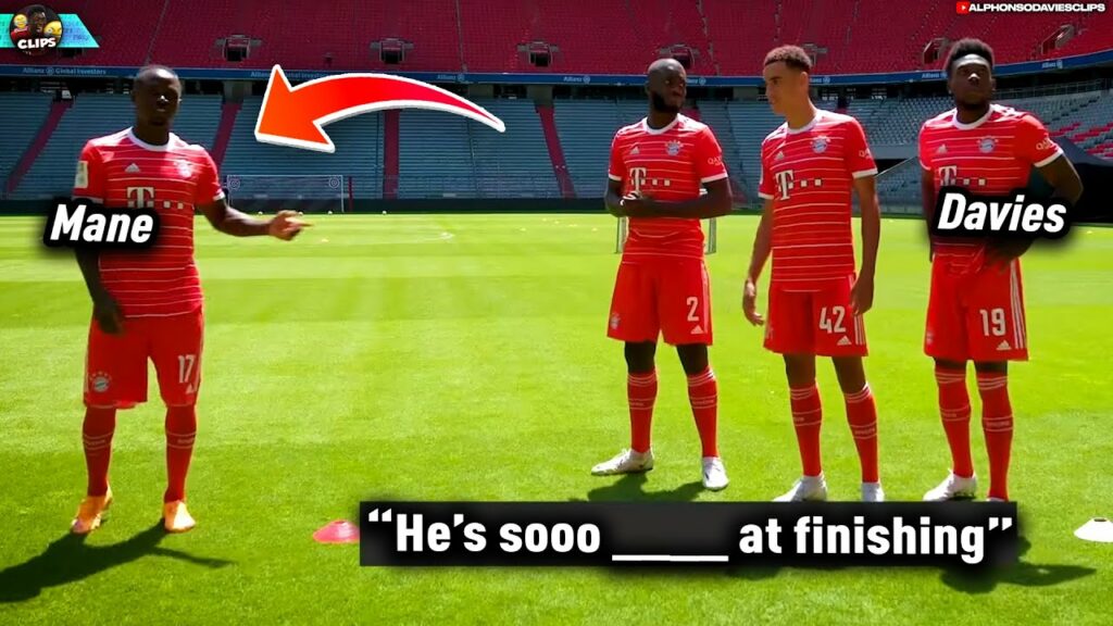 Mane ROASTS Alphonso Davies for this.. 😂