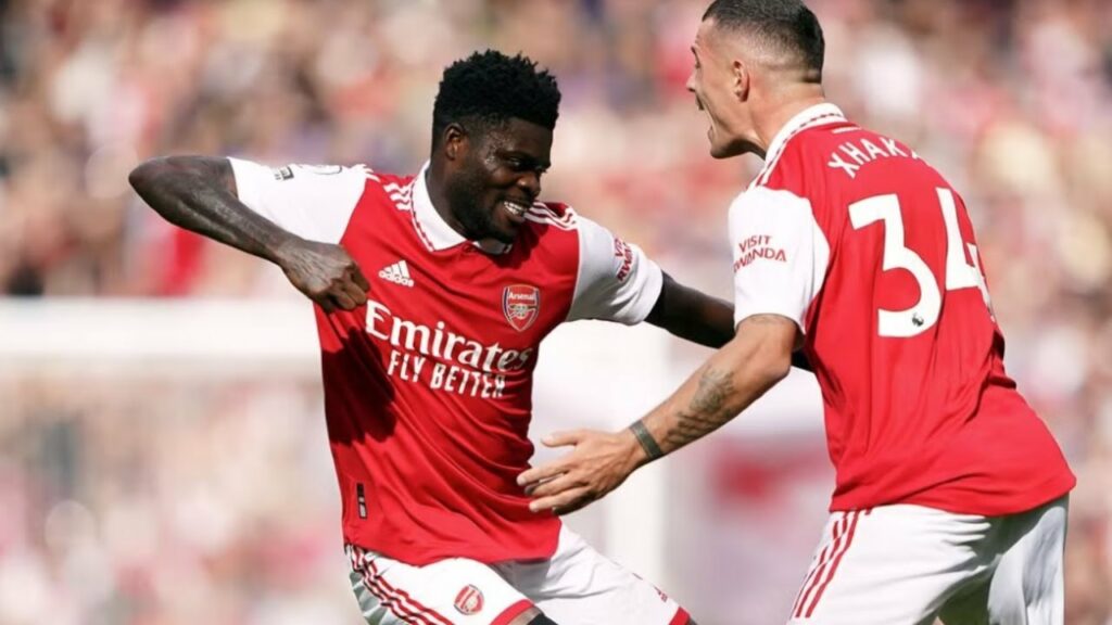 🔴⚪️Thomas Partey scored this beauty in the London Derby 🚀🚀