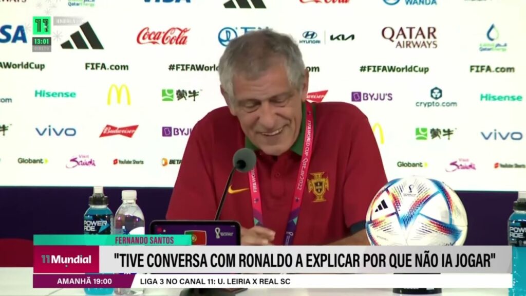 Fernando Santos fala sobre (suposta) polémica com CRISTIANO RONALDO.