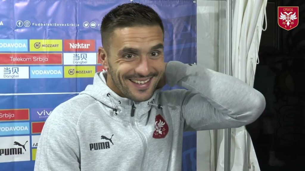 Dragan Stojković i Dušan Tadić | Liga nacija: Srbija - Švedska 4:1 (Beograd, 24.09.2022.)