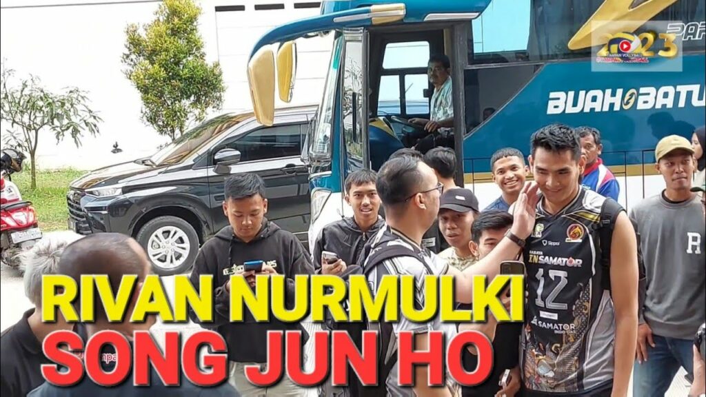 RIVAN NURMULKI proliga 2023 SONG JUN-HO korea selatan usai laga sbs bin samator vs bank sumsel babel