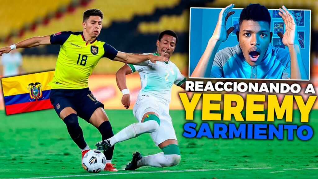 REACCIONANDO A YEREMY SARMIENTO (PROMESA DE ECUADOR) SUS MEJORES JUGADAS Y GOLES - MUCHA CALIDAD🔥🔥