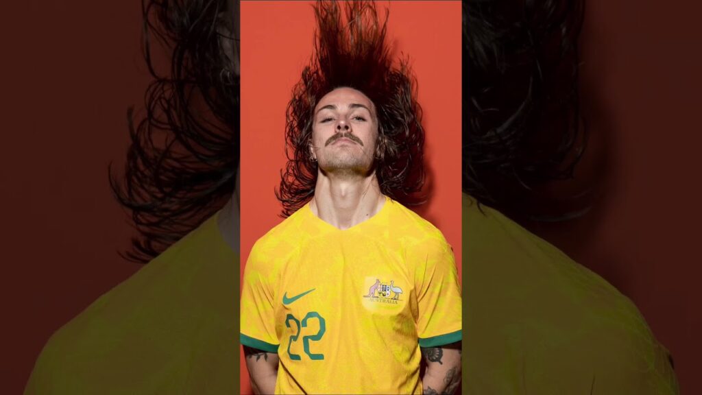 Jackson Irvine: The Hair Photo #socceroos #worldcup #behindthescenes #shorts