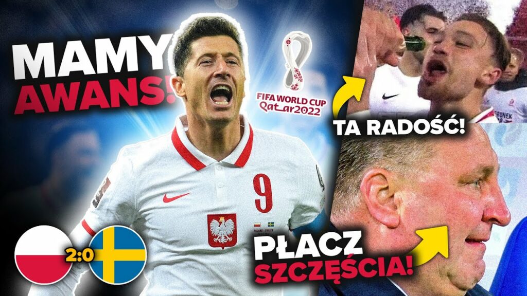 ŁZY Michniewicza! Matty Cash prosi o wódkę! Jedziemy na mundial do KATARU Polska 2:0 Szwecja |LANDRI