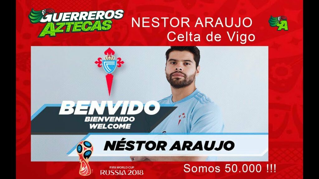 NESTOR ARAUJO NUEVO JUGADOR DEL CELTA DE VIGO !!! GUTI Y SALCEDO !!! YA SOMOS 50 000 !!!