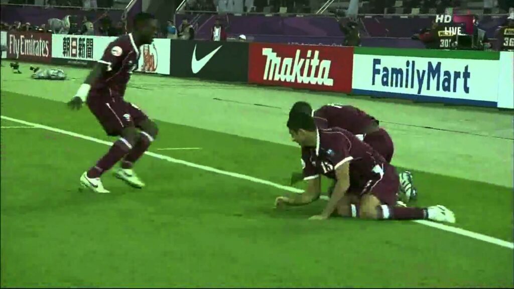 هدف قطر الاول على الكويت