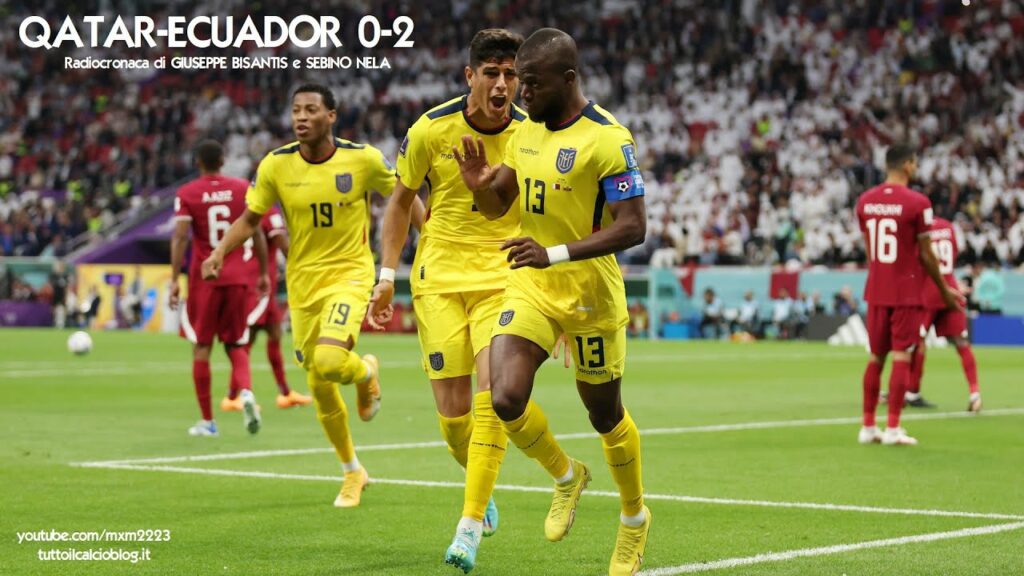 QATAR-ECUADOR 0-2 - Radiocronaca di Giuseppe Bisantis (20/11/2022) MONDIALI (Rai Radio 1)