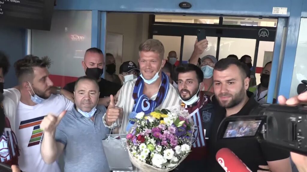 Trabzonspor'un yeni transferi Andreas Cornelius, Trabzon'a geldi