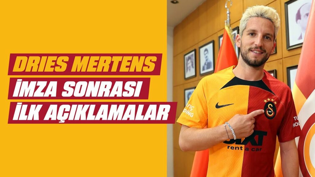 🎙️ Yeni transferimiz Dries Mertens: ''Galatasaray'dan teklif gelince onur duydum!''