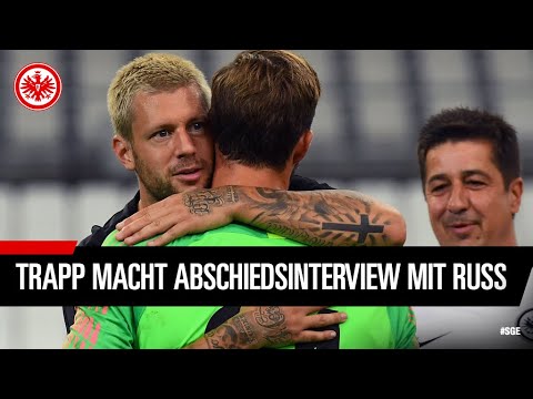 Kevin Trapp interviewt Marco Russ nach dessen Karriereende