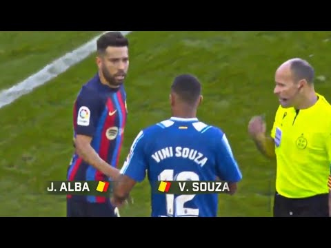 Jordi Alba vs Vini Souza|| Barcelona vs Espanyol (Derby)