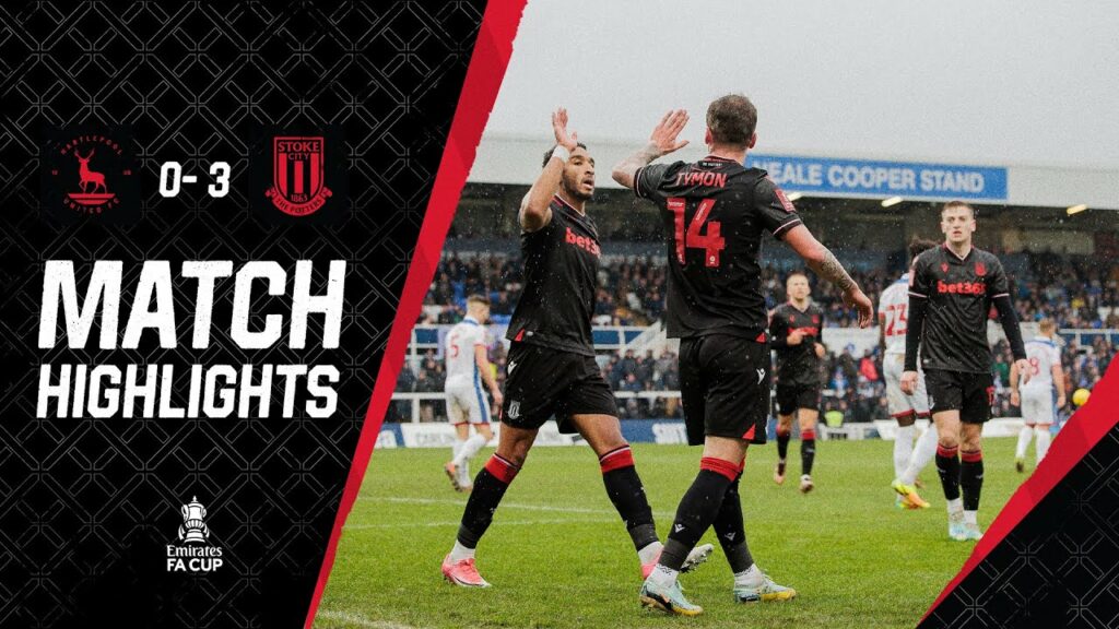 Brown Strike & Two Own Goals See City Progress | Highlights | Hartlepool United 0-3 Stoke City